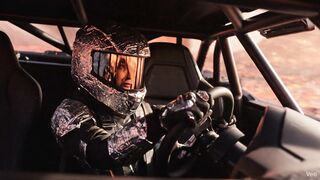 Hot car racing video off road caring