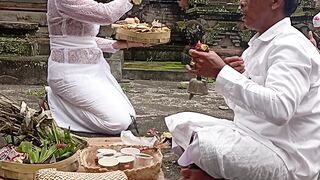 Balinese traditional wedding ceremony