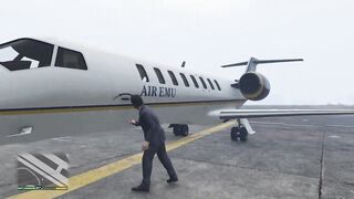 Grand Theft Auto V Plane Landing Gameplay