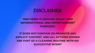 [4K] SEETHROUGH CLEANING TRYON – TABLE CLEANING IN PINK TRANSPARENT DRESS Adult (18+)