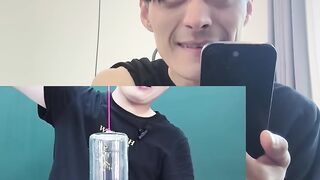 upside-down bottle suck