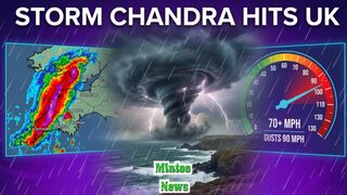 UK's South West battered by Storm Chandra - with more to come
