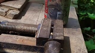 How crazy is the power of a screw nut plus a