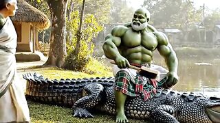 Hulk সুন্দর বনের পাতিহাঁস ধরে আনলো????Funni ai hulk video _halkvideo