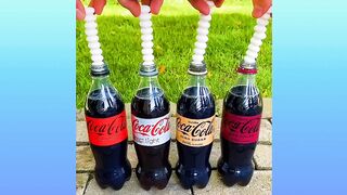 Coca-Cola, Fanta, Sprite e Mentos | Experimente #Shorts