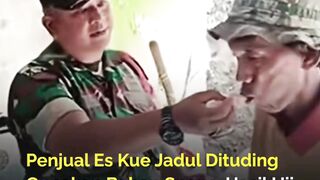 Viral kakek penjual es gabus dituduh menjual es berbahan spons oleh oknum aparat,