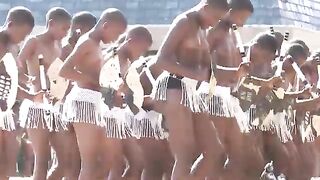 Tribal dance Zulu Maidens Izimbali Zezwe