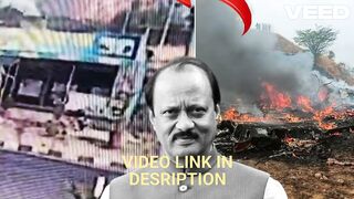 Original ajit pawar plane crash video