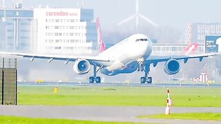 Airplane flying view