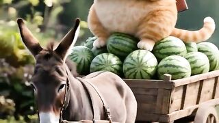 BearNever make friends with orange cat!