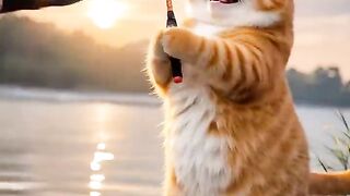 ????A Aventura Selvagem de um Gato: Da Pesca à Prisão????, Este Felino é Destemido!