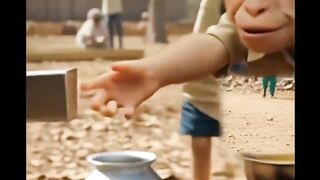 They Burned the Village_ But Became Heroes__A peaceful village turns into ashes after a small cooking mistake by Monkey and Minky Cat