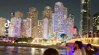 Dubai at a night