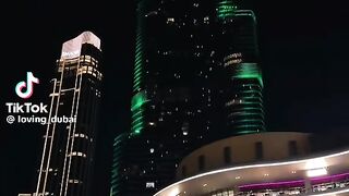 Dubai Burj khalifa view in night