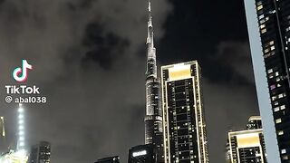 Dubai Burj khalifa view in night