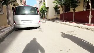 This couple shares a love story with a stray cat with a big nose.