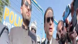 Salman Akram Raja with Chief Minister Sohail Afridi Strong Media Talk Outside Adiala Jail