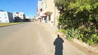Cute stray cat meows a lot for cuddles before food.
