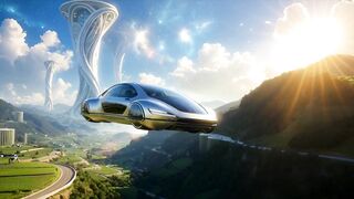 Year 2500 Solarpunk Ambience | Robotic Agriculture in a 4K Futuristic City