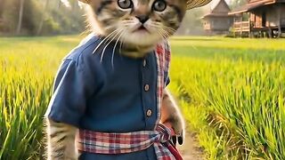 A cat does a Thai dance