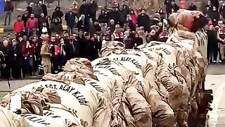 A magnificent military parade