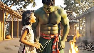 Hulk মেয়ের জন্য তরমুজ দিয়ে গাড়ী বানালো
