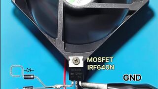 Touching Diode… and the Fan Instantly Starts! ⚡????