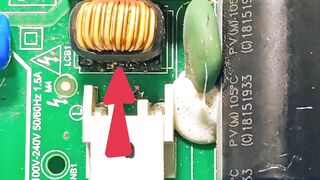 TV board Components Explained in 16 Seconds! ⚡#tvrepair #motherboard