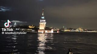 Turkey counter view in night