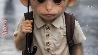 The little monkey girl didn_t have her school uniform????... so some naughty boys were laughing at her????