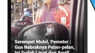 Viral cekcok pemotor berjaket orange