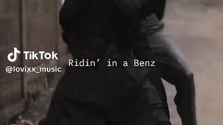 Riding in benz