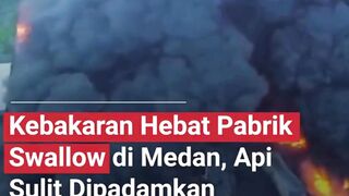 Puluhan armada Dinas Pemadam Kebakaran di kota Medan