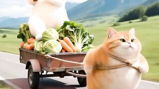 O gato laranja está com muito azar hoje