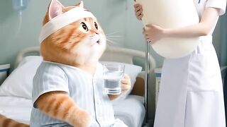 O gato laranja é maluco!