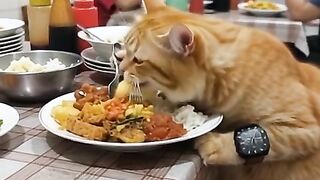 OYEN is eating at the stall.
