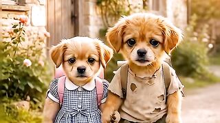 This Puppy Rescued Its Sister And All The School Students __