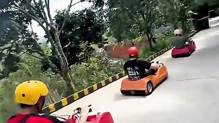 Have you ever played real-life Mario Kart?#foryou #interesting #mariokart #funny #racecar