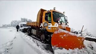 جبال الأطلس بأزيلال تتوشح ببياض 2026