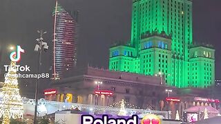 Poland counter view in night