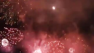 Fireworks in honor of the 82nd anniversary of the lifting of the siege of Leningrad