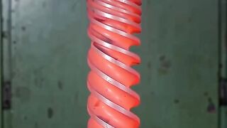 Red Hot Steel Rod Hydrolic Press