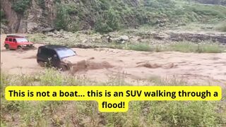 BYD Yangwang U8 Conquers Flood and Rocks Like a Monster!
