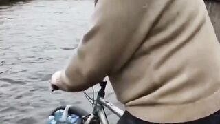 Turning a Bicycle into a Water-Walking Machine