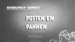 Kerajinan tanah liat di Kalimantan tahun 1940an(sebelum tahun 1948)..