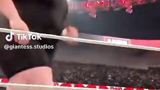 Giant Granddaughter Wrestler