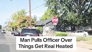 Man Pulls Officer  Over  Things  Get Real Heated