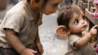 SmileToon - Cute Monkey sister wanted the dool ♥️????