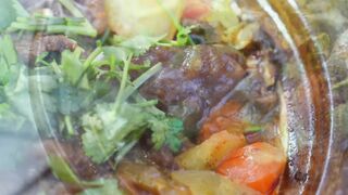 Winter Camping | Super Rich Braised Lamb Spine! Super Rich!! Braised Lamb Spine