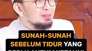 Sunnah Sebelum Tidur